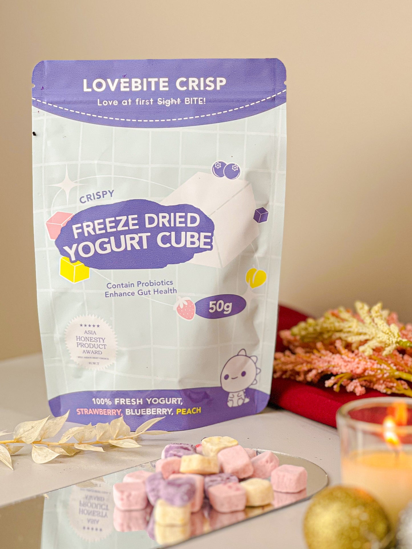 Freeze dried TRIO YOGURT CUBE 🥛!