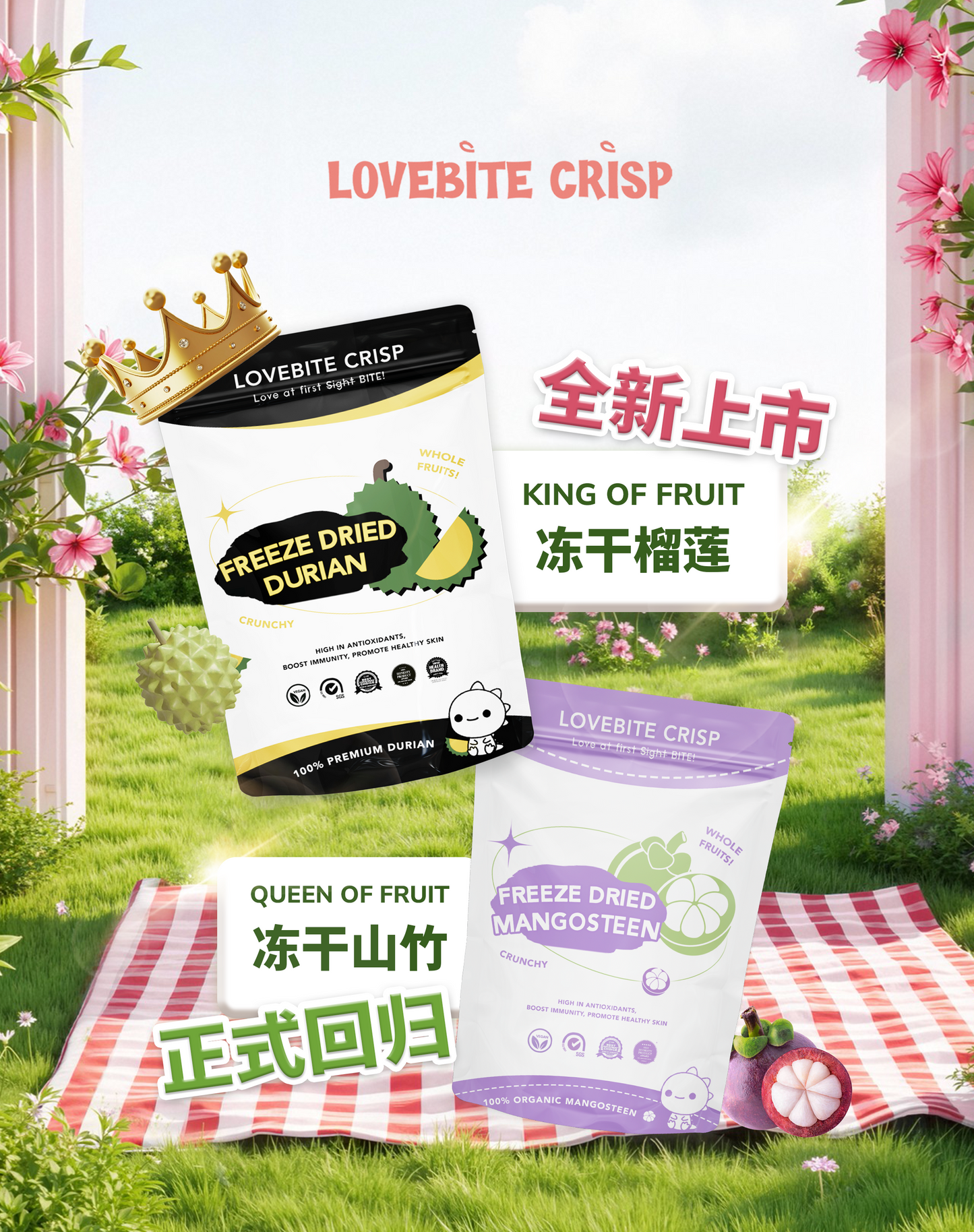 【30g Musang King】Freeze dried Durian