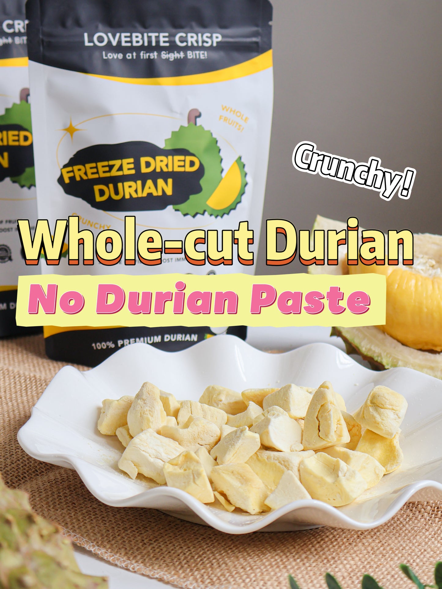 【30g Musang King】Freeze dried Durian