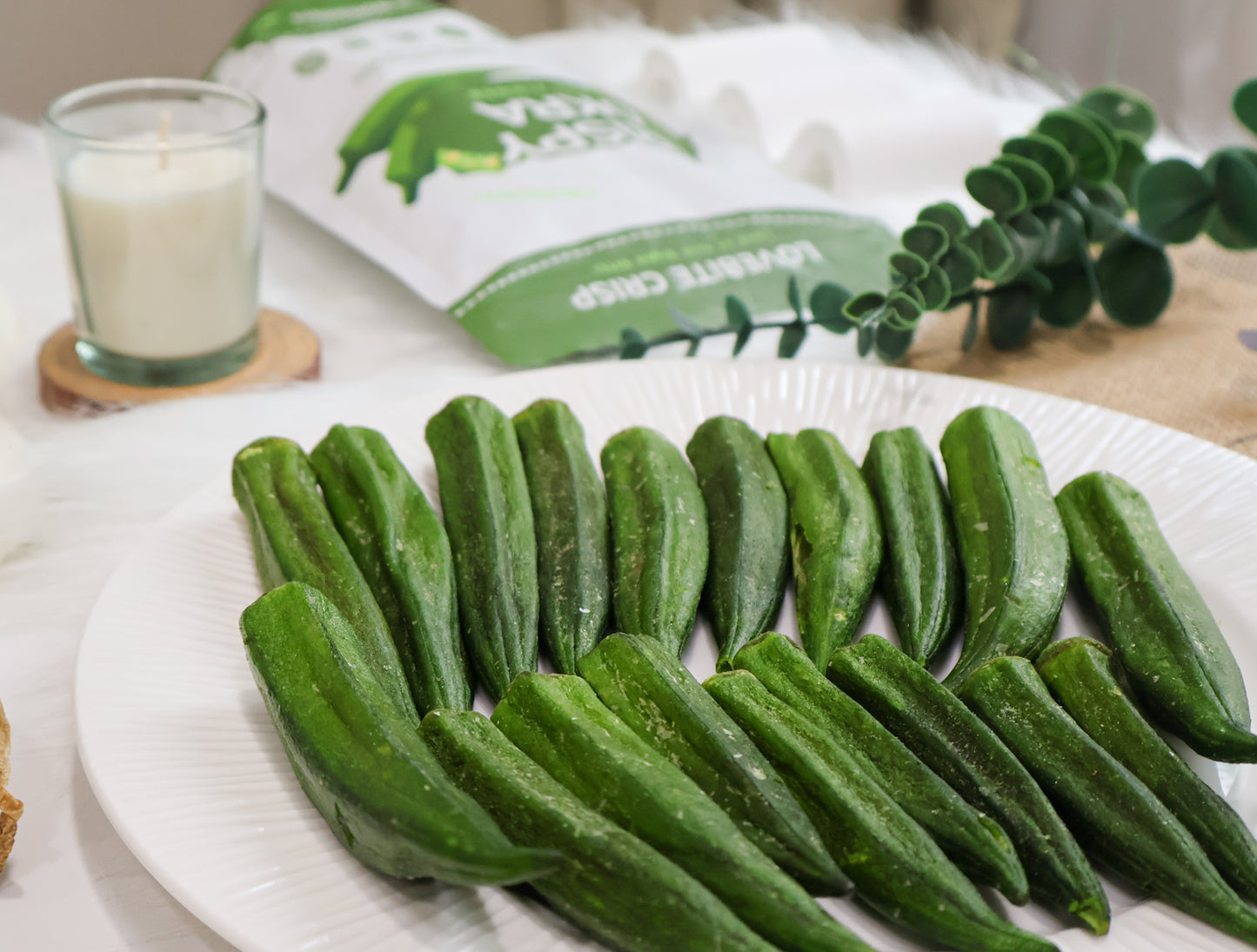 【50G】 Crispy Lady Fingers （Okra） ｜Vegetable series🫛