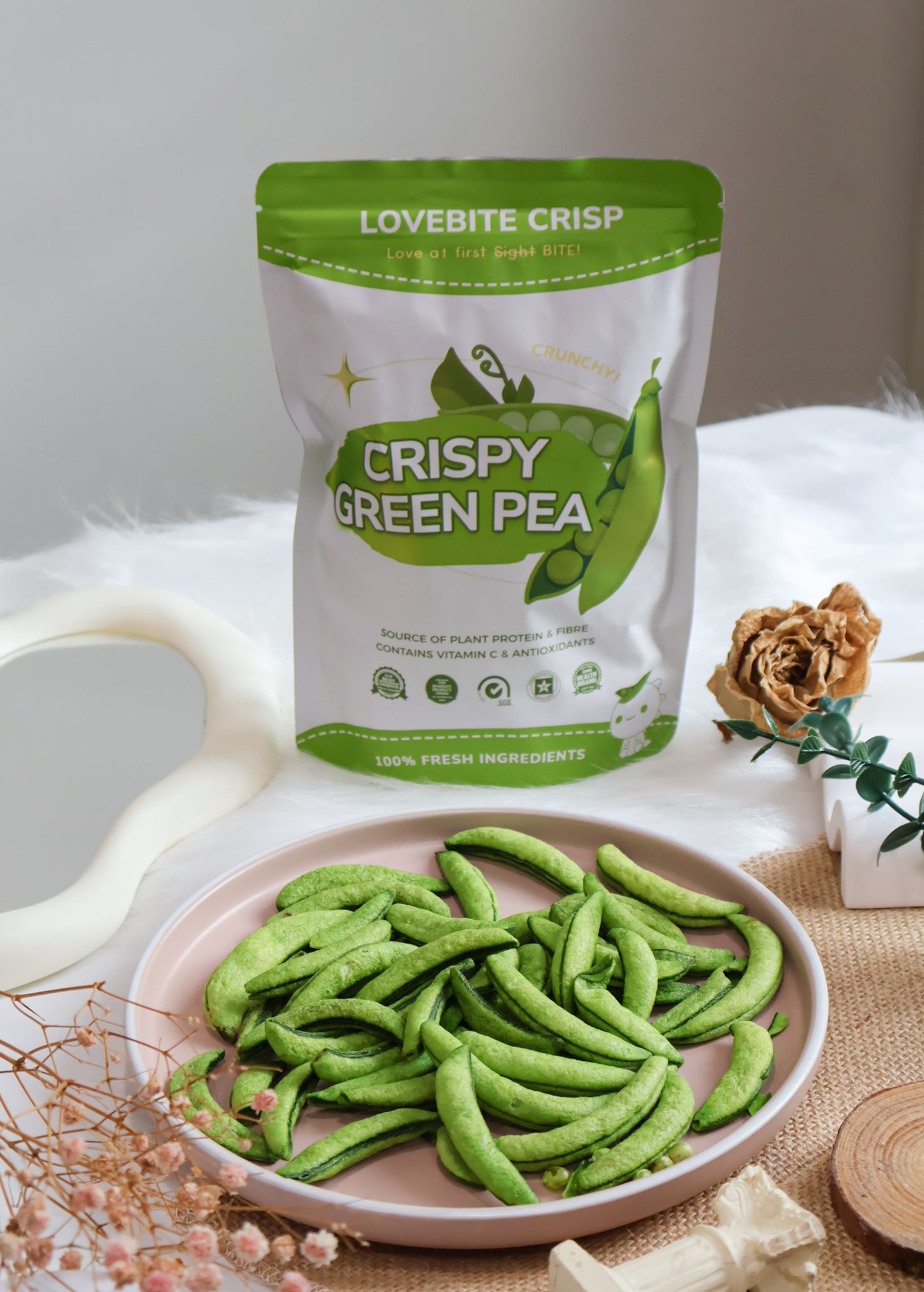 【50G】 Crispy Green Pea ｜Vegetable series🫛