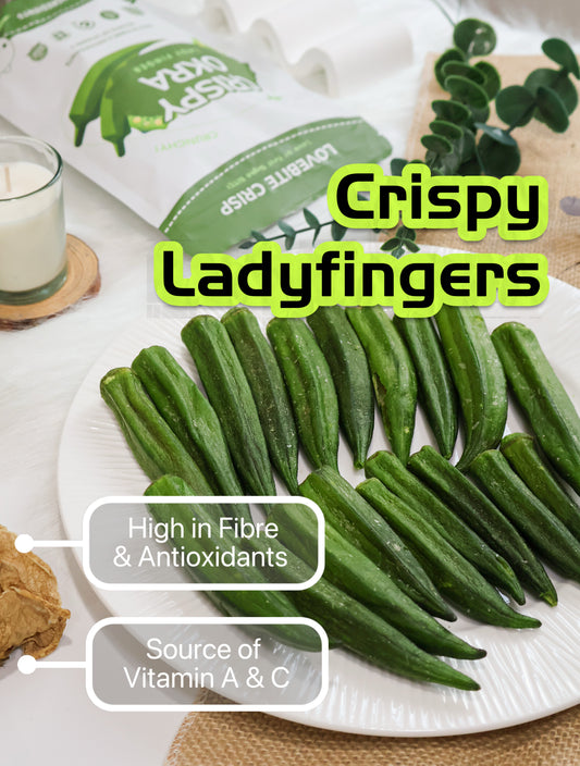 【50G】 Crispy Lady Fingers （Okra） ｜Vegetable series🫛